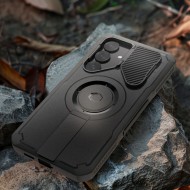 360 градусов калъф с MagSafe за Samsung Galaxy S25 Plus от Tech-Protect Kevlar - Black