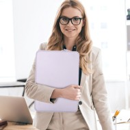 Мек калъф за лаптоп 14" инча от Tech-Protect Neopren - Mauve