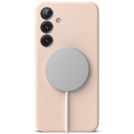 Силиконов кейс с MagSafe за Samsung Galaxy S25 Plus от Ringke Silicone Magnetic - Pink Sand