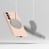Силиконов кейс с MagSafe за Samsung Galaxy S25 Plus от Ringke Silicone Magnetic - Pink Sand