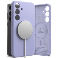 Силиконов кейс с MagSafe за Samsung Galaxy S25 Plus от Ringke Silicone Magnetic - Lavender