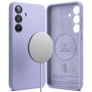 Силиконов кейс с MagSafe за Samsung Galaxy S25 Plus от Ringke Silicone Magnetic - Lavender