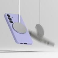 Силиконов кейс с MagSafe за Samsung Galaxy S25 Plus от Ringke Silicone Magnetic - Lavender