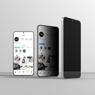 2 х Стъклен протектор със затъмняване на дисплей за Samsung Galaxy S25 Plus от Ringke Easy Slide 2-Pack - Privacy