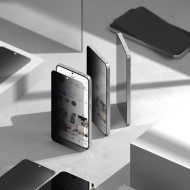 2 х Стъклен протектор със затъмняване на дисплей за Samsung Galaxy S25 Plus от Ringke Easy Slide 2-Pack - Privacy