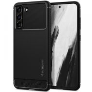 Удароустойчив кейс за Samsung Galaxy S21 FE от Spigen Rugged Armor - Черен