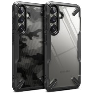Удароустойчив кейс за Samsung Galaxy S25 от Ringke Fusion X - Black