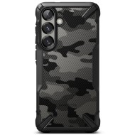 Удароустойчив кейс за Samsung Galaxy S25 от Ringke Fusion X - Camo Black