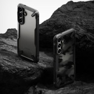 Удароустойчив кейс за Samsung Galaxy S25 от Ringke Fusion X - Camo Black