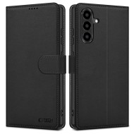 Кожен тефтер за Samsung Galaxy A36 5G от Tech-Protect Wallet - Matte Black