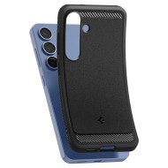 Удароустойчив кейс с MagSafe за Samsung Galaxy S25 plus  от Spigen Rugged Armor Mag - Black
