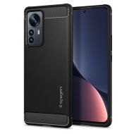Удароустойчив кейс за Xiaomi 12 Pro от Spigen Rugged Armor - Черен
