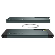 Удароустойчив, твърд кейс с MagSafe за Samsung Galaxy S25 Plus от Spigen Tough Armor - Abyss Green