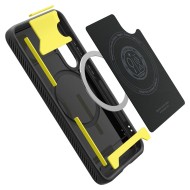 Удароустойчив кейс с MagSafe за Samsung Galaxy S25 от Spigen Rugged Armor Mag - Matte Black