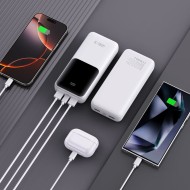 Преносима Батерия Pawer Bank 20000Mah 22.5W от Tech-Protect PB02 - White