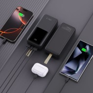 Преносима батерия Power Bank 30000Mah 22.5w от Tech-Protect PB03 - Black