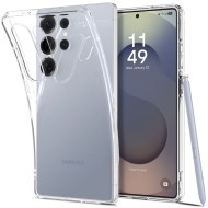 Удароустойчив, силиконов кейс за Samsung Galaxy S25 Ultra от Spigen Liquid Crystal - Crystal Clear