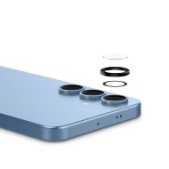 2 х Протектори за лещи на Samsung Galaxy S25+ Plus от Spigen Optic Pro Glas.Tr EZ FIT 2-Pack - Черен