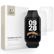 2x хидрогелно фолио за Xiaomi Smart Band 9 Active от Tech-Protect Hydroflex Fit+ - Прозрачни