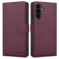 Кожен тефтер за Samsung Galaxy A56 5G от Tech-Protect Wallet - Mulberry