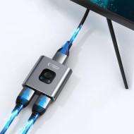 HDMI Адаптер 2в1 4K 60HZ от Tech Protect HB07 - Space Grey