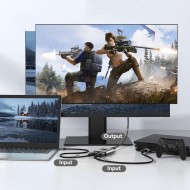 HDMI Адаптер 2в1 4K 60HZ от Tech Protect HB07 - Space Grey