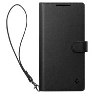 Кожен тефтер за Samsung Galaxy S25 Plus от Spigen Wallet "S" Pro - Black
