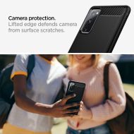Удароустойчив кейс за Samsung Galaxy S20 FE от Spigen Rugged Armor - Черен