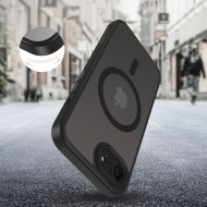 Кейс с MagSafe и защита на камерата за iPhone SE 4 от Tech-Protect MagCam - Matte Black