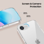 Хибриден кейс за iPhone SE 4 (2025) от Tech-Protect Flexair Hybrid - Clear