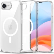 Хибриден кейс с MagSafe за iPhone SE 4 (2025) от Tech-Protect Flexair Hybrid - Прозрачен
