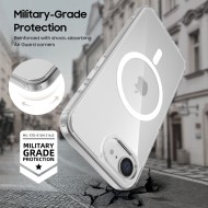 Хибриден кейс с MagSafe за iPhone SE 4 (2025) от Tech-Protect Flexair Hybrid - Прозрачен