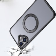 Кейс с пръстен и MagSafe за iPhone SE 4 2025 от Tech-Protect Magring - Matte Black