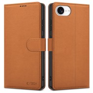 Кожен тефтер за iPhone SE 4 (2025) от Tech-Protect Wallet - Saddle Brown