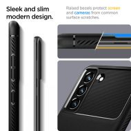 Удароустойчив кейс за Samsung Galaxy S21 FE от Spigen Rugged Armor - Черен