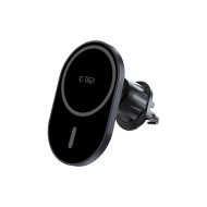 Стойка за автомобил с MagSafe безжично зареждане 15W от Tech Protect MM15W-V6 - Черна