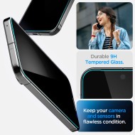 2 броя стъклени протектори за дисплей на Google Pixel 9 Pro XL от от Spigen Glas.TR "Ez Fit" HD - Privacy