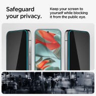 2 броя стъклени протектори за дисплей на Google Pixel 9 Pro XL от от Spigen Glas.TR "Ez Fit" HD - Privacy