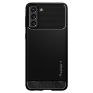 Удароустойчив кейс за Samsung Galaxy S21 от Spigen Rugged Armor - Черен