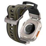 Силиконова каишка за Apple Watch 6 / 7 / 8 / 9 / 10 / SE / ULTRA 1 / 2 (44 / 45 / 46 / 49 MM) от Spigen DuraPro Armor  - Military Green