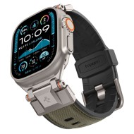 Силиконова каишка за Apple Watch 6 / 7 / 8 / 9 / 10 / SE / ULTRA 1 / 2 (44 / 45 / 46 / 49 MM) от Spigen DuraPro Armor  - Military Green