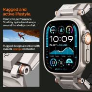 Силиконова каишка за Apple Watch 6 / 7 / 8 / 9 / 10 / SE / ULTRA 1 / 2 (44 / 45 / 46 / 49 MM) от Spigen DuraPro Armor  - Military Green