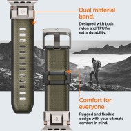 Силиконова каишка за Apple Watch 6 / 7 / 8 / 9 / 10 / SE / ULTRA 1 / 2 (44 / 45 / 46 / 49 MM) от Spigen DuraPro Armor  - Military Green