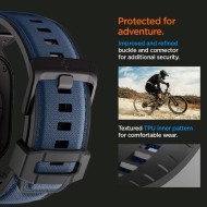 Силиконова каишка за Apple Watch 6 / 7 / 8 / 9 / 10 / SE / ULTRA 1 / 2 (44 / 45 / 46 / 49 MM) от Spigen DuraPro Armor  - Navy Blue