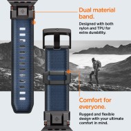 Силиконова каишка за Apple Watch 6 / 7 / 8 / 9 / 10 / SE / ULTRA 1 / 2 (44 / 45 / 46 / 49 MM) от Spigen DuraPro Armor  - Navy Blue