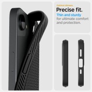 Силиконов кейс за iPhone 16e от Spigen Liquid Air - Matte Black