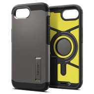 Удароустойчив, твърд кейс с MagSafe за iPhone 16e от Spigen Tough Armor Mag - Gunmetal