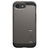 Удароустойчив, твърд кейс с MagSafe за iPhone 16e от Spigen Tough Armor Mag - Gunmetal