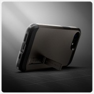 Удароустойчив, твърд кейс с MagSafe за iPhone 16e от Spigen Tough Armor Mag - Gunmetal