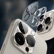Стъклен протектор за камера на iPhone 16e от Tech Protect Cam Fit+ - Прозрачен